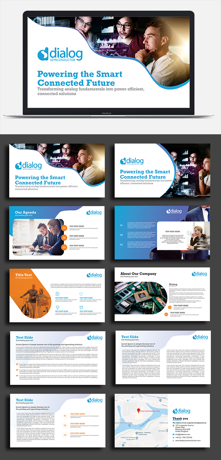 PowerPoint Design by CreativeKnot 2 for Dialog Semiconductor  | Design #18398970