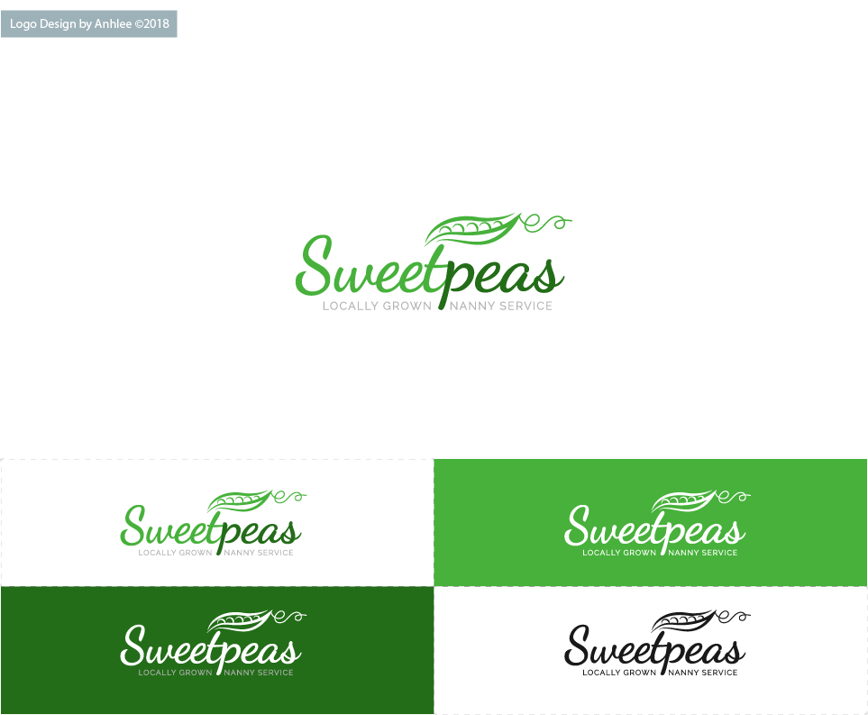 Logo Design by Anhlee for Sweetpeas Agency | Design #18284096