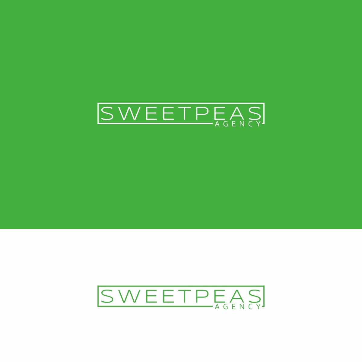 Logo Design by the kiss for Sweetpeas Agency | Design #18289453