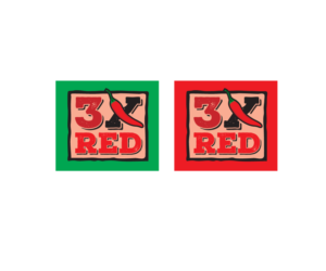 3X RED | Logo Design by Buck Tornado