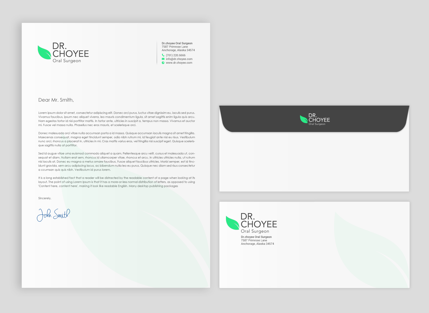 Stationery Design by chandrayaan.creative for Simon K. Choyee, DDS, Inc. | Design #18272492
