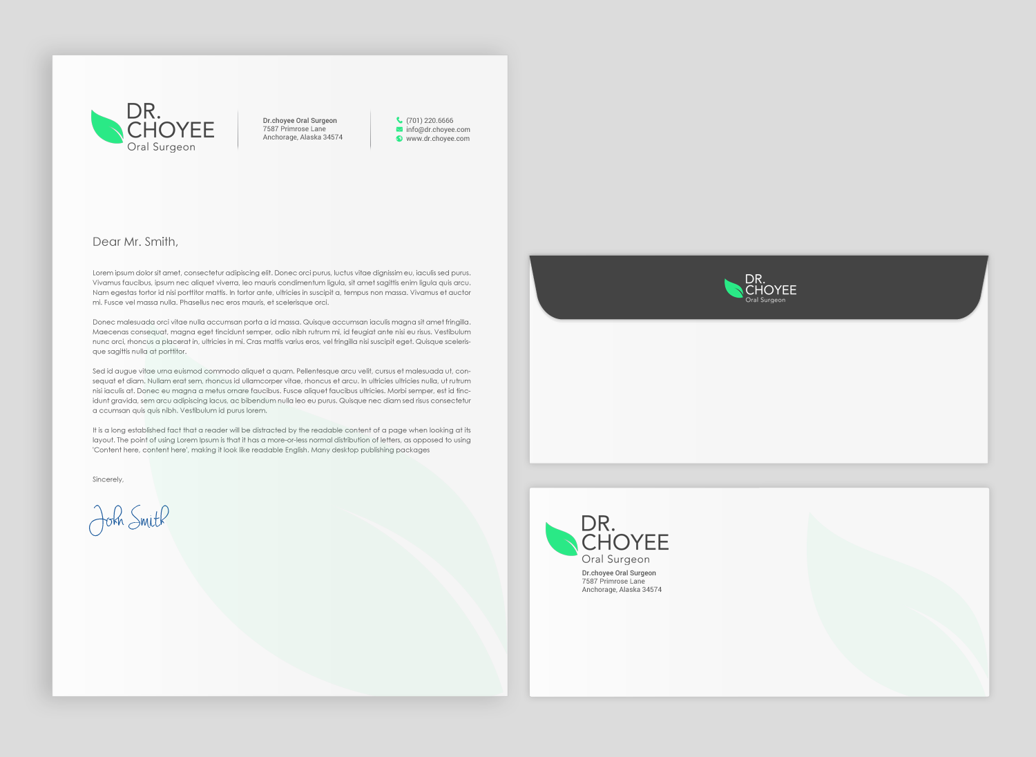Stationery Design by chandrayaan.creative for Simon K. Choyee, DDS, Inc. | Design #18272493