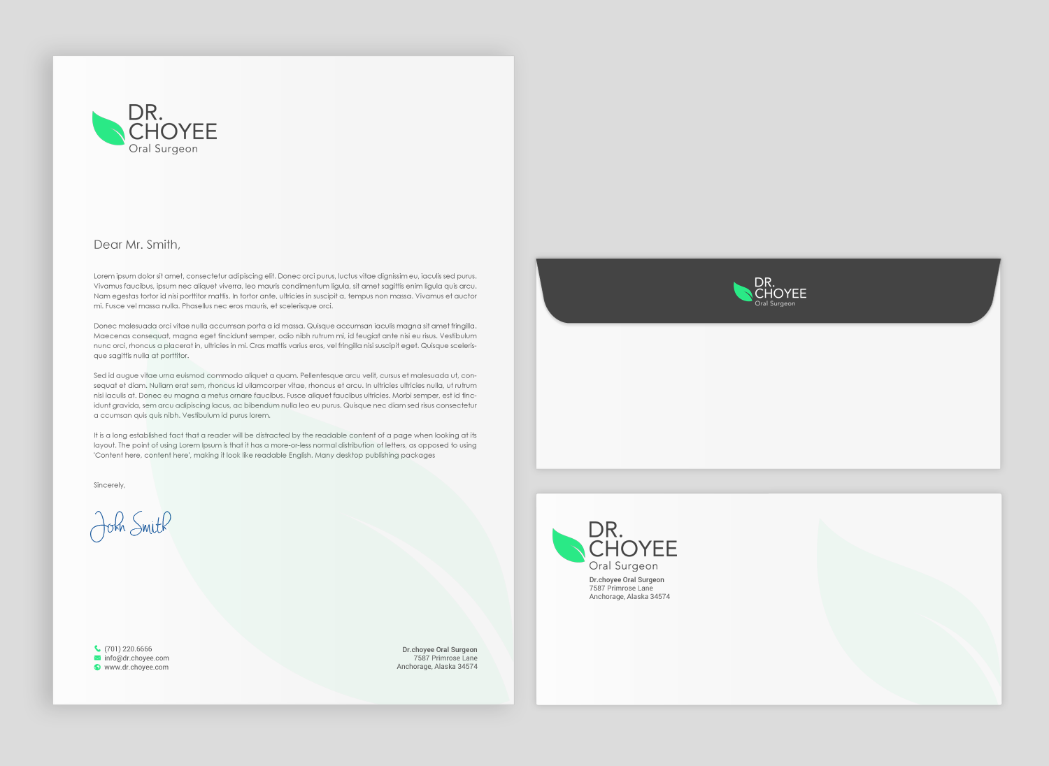Stationery Design by chandrayaan.creative for Simon K. Choyee, DDS, Inc. | Design #18272494