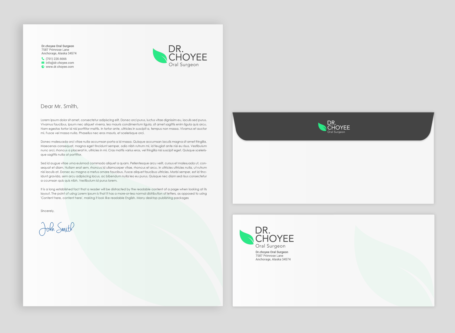 Stationery Design by chandrayaan.creative for Simon K. Choyee, DDS, Inc. | Design #18272495