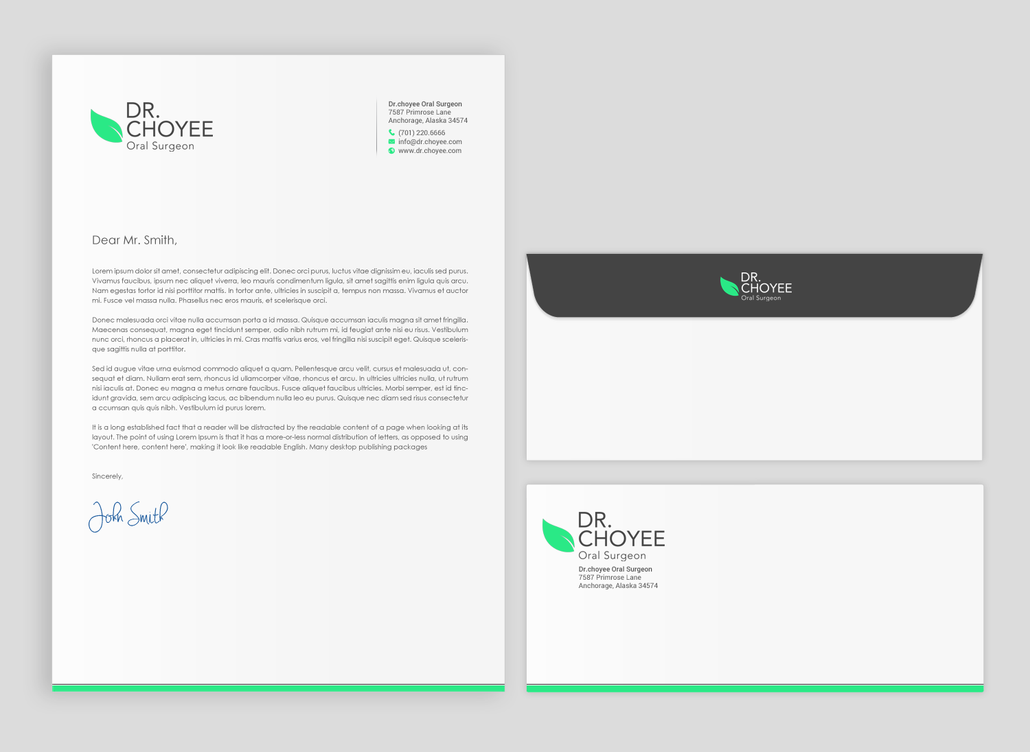 Stationery Design by chandrayaan.creative for Simon K. Choyee, DDS, Inc. | Design #18274473