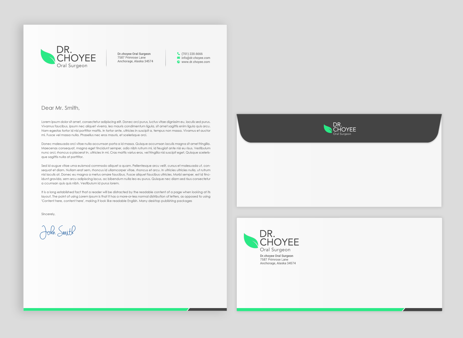 Stationery Design by chandrayaan.creative for Simon K. Choyee, DDS, Inc. | Design #18274475