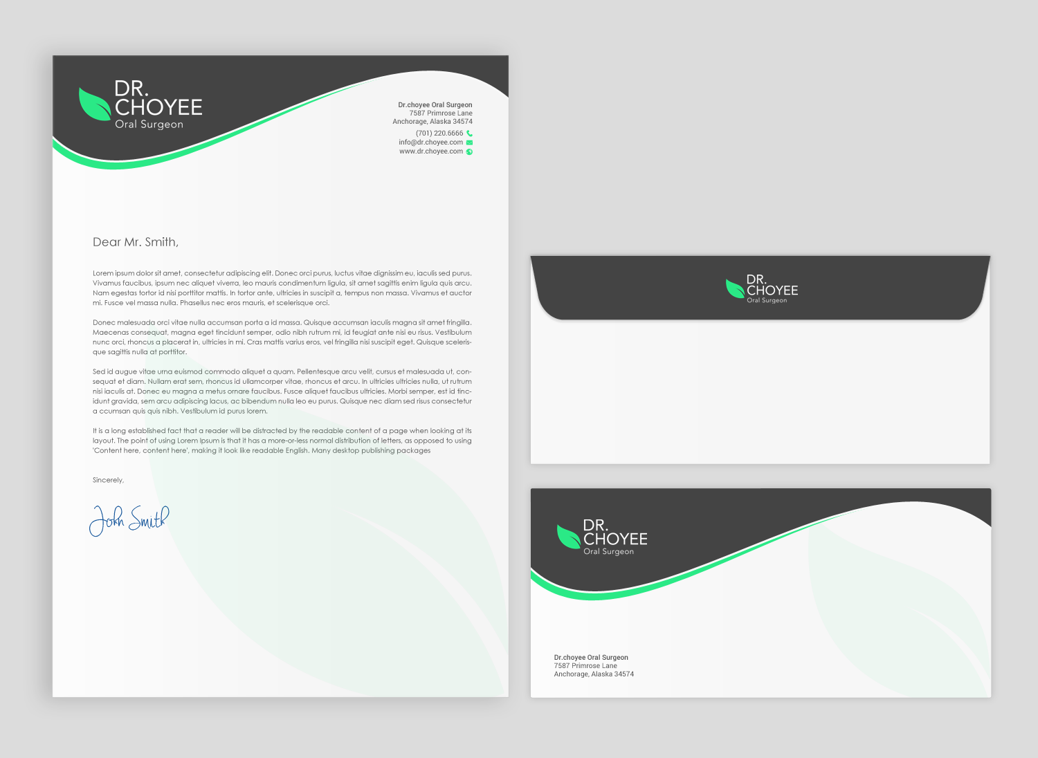 Stationery Design by chandrayaan.creative for Simon K. Choyee, DDS, Inc. | Design #18274485