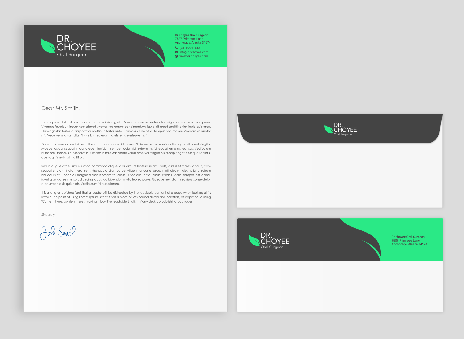 Stationery Design by chandrayaan.creative for Simon K. Choyee, DDS, Inc. | Design #18274487