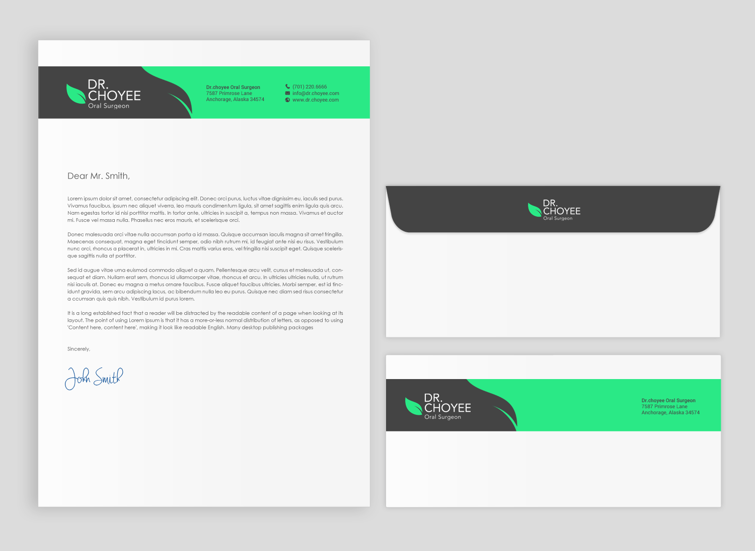 Stationery Design by chandrayaan.creative for Simon K. Choyee, DDS, Inc. | Design #18274489