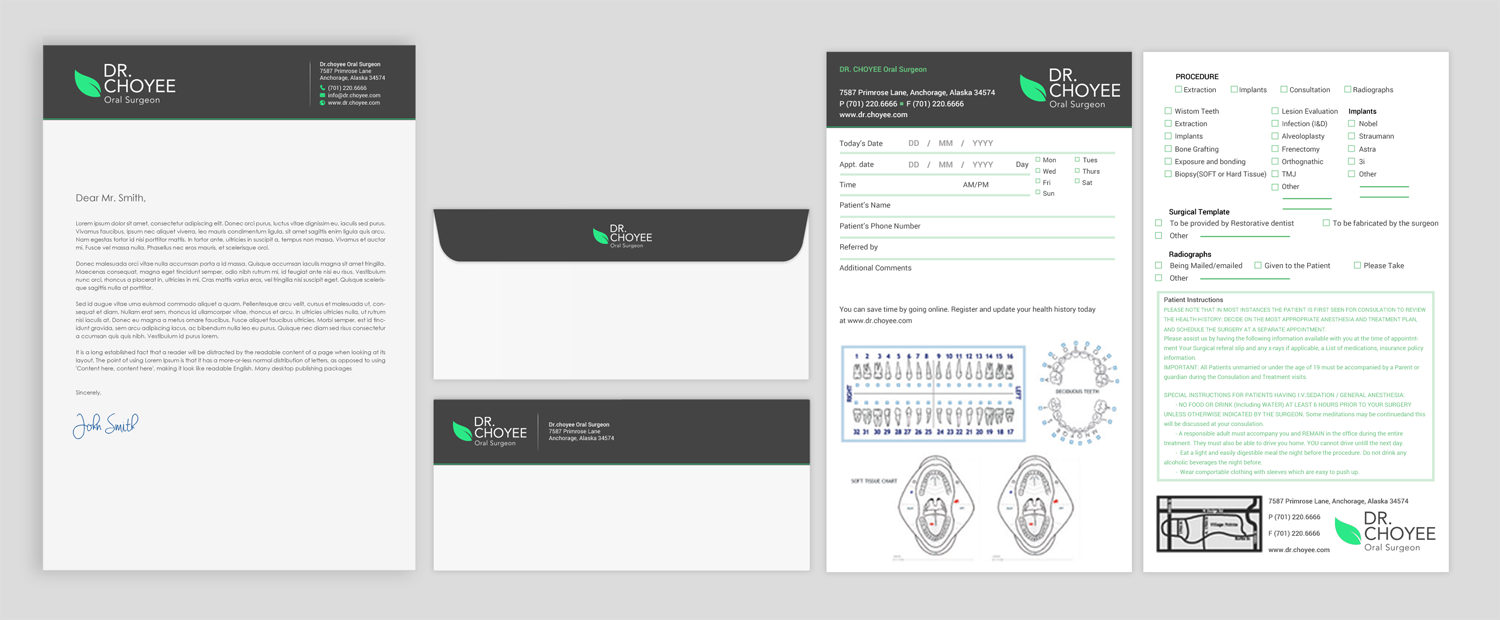 Design de Papeterie par chandrayaan.creative pour Simon K. Choyee, DDS, Inc. | Design #18300832
