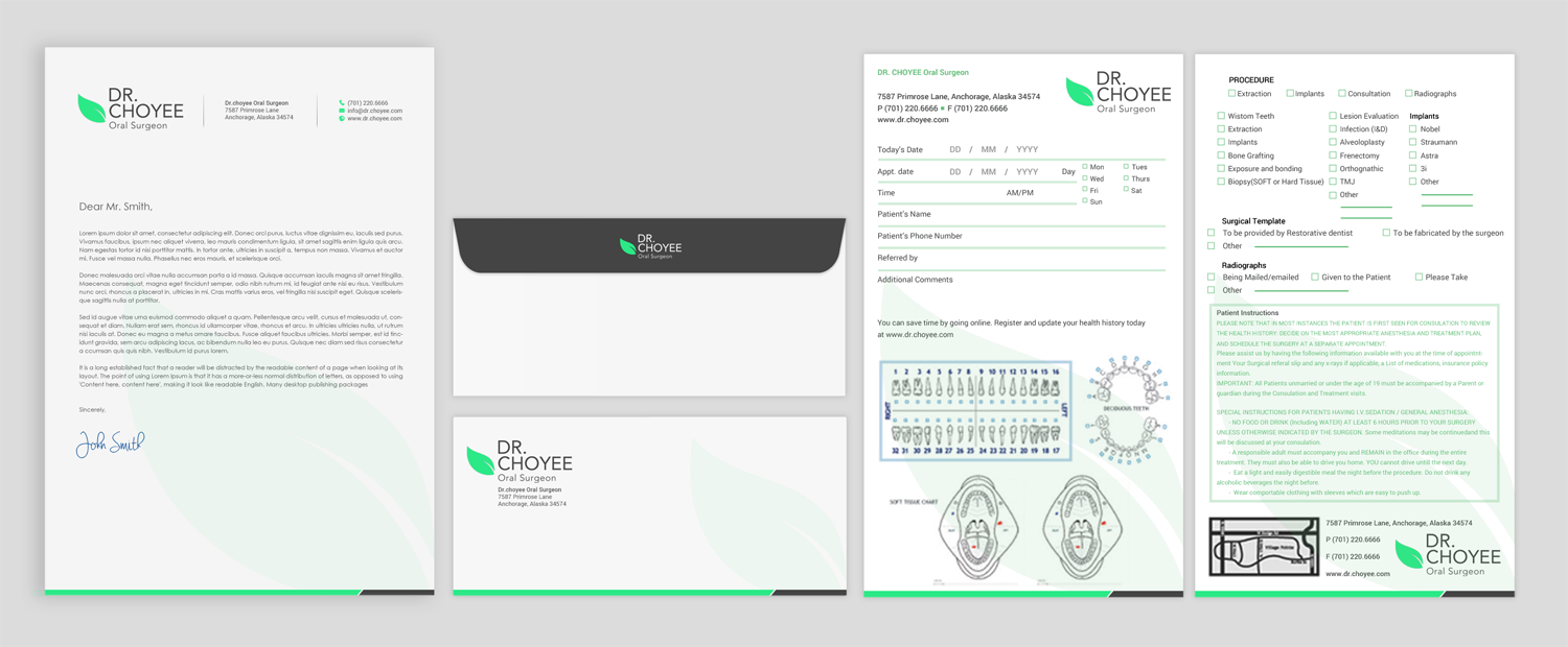 Stationery Design by chandrayaan.creative for Simon K. Choyee, DDS, Inc. | Design #18300833