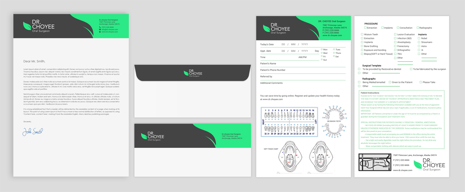 Stationery Design by chandrayaan.creative for Simon K. Choyee, DDS, Inc. | Design #18300844
