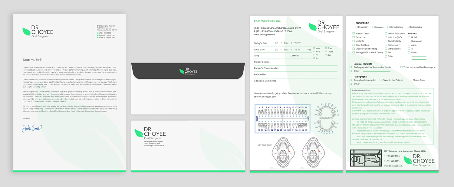 Stationery Design by chandrayaan.creative for Simon K. Choyee, DDS, Inc. | Design #18300872