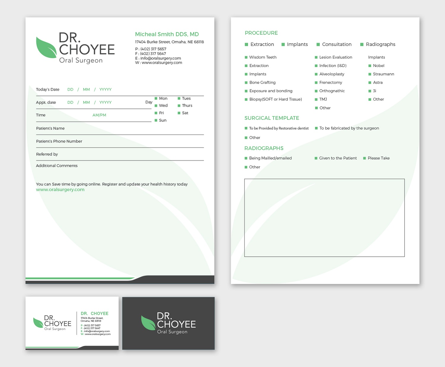 Stationery Design by Tripti Ranjan Gain for Simon K. Choyee, DDS, Inc. | Design #18298061