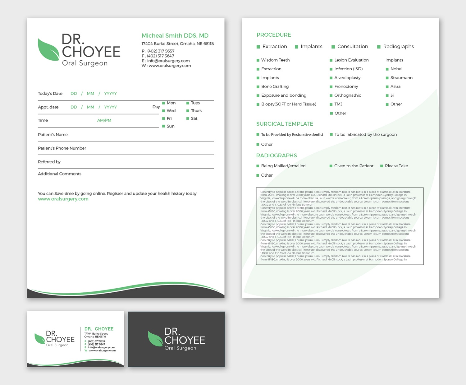 Stationery Design by Tripti Ranjan Gain for Simon K. Choyee, DDS, Inc. | Design #18298063