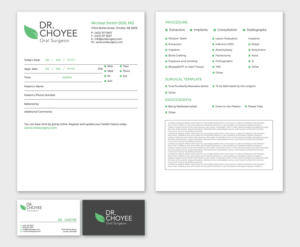 Stationery Design by Tripti Ranjan Gain for Simon K. Choyee, DDS, Inc. | Design: #18298064