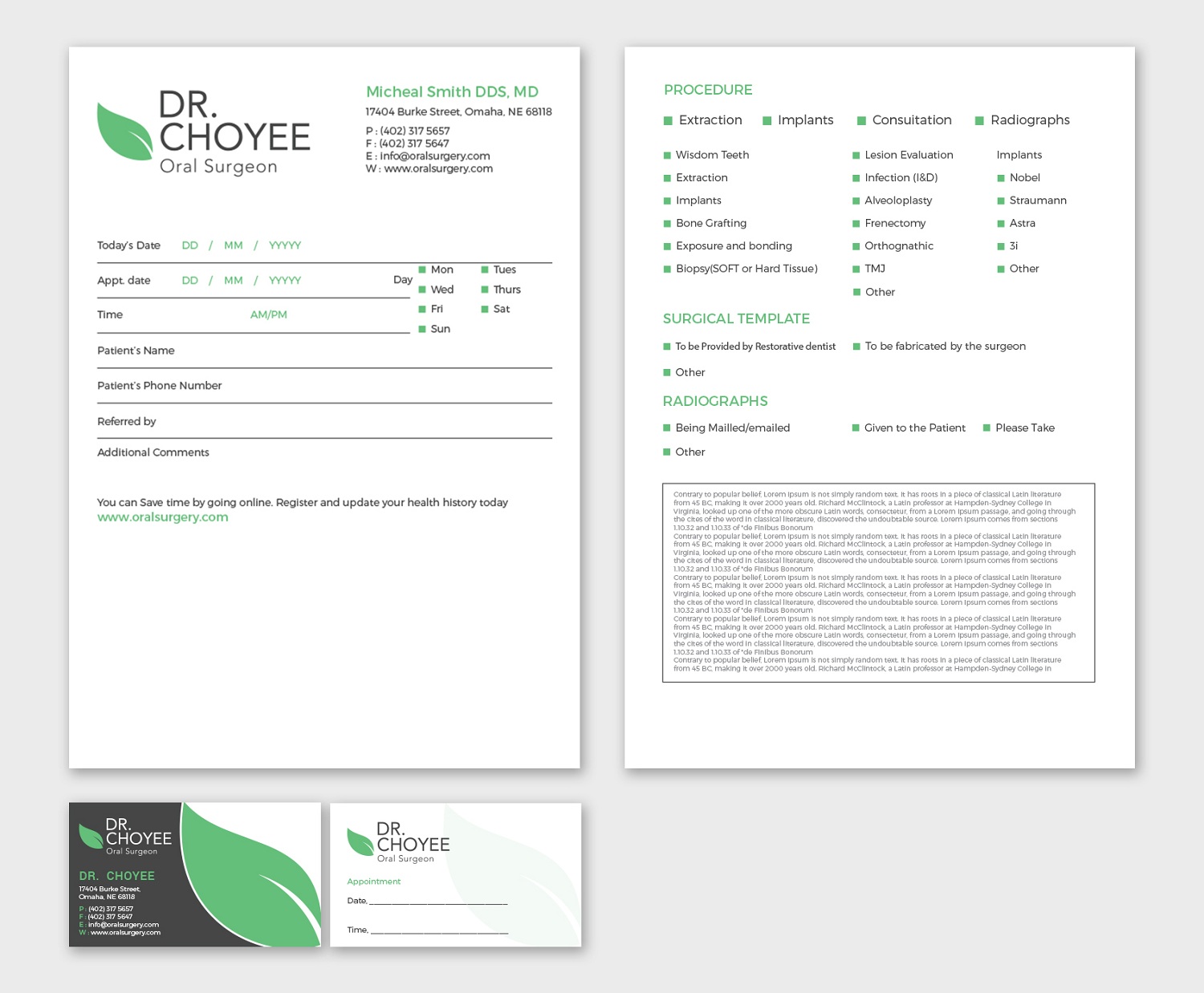 Stationery Design by Tripti Ranjan Gain for Simon K. Choyee, DDS, Inc. | Design #18298074