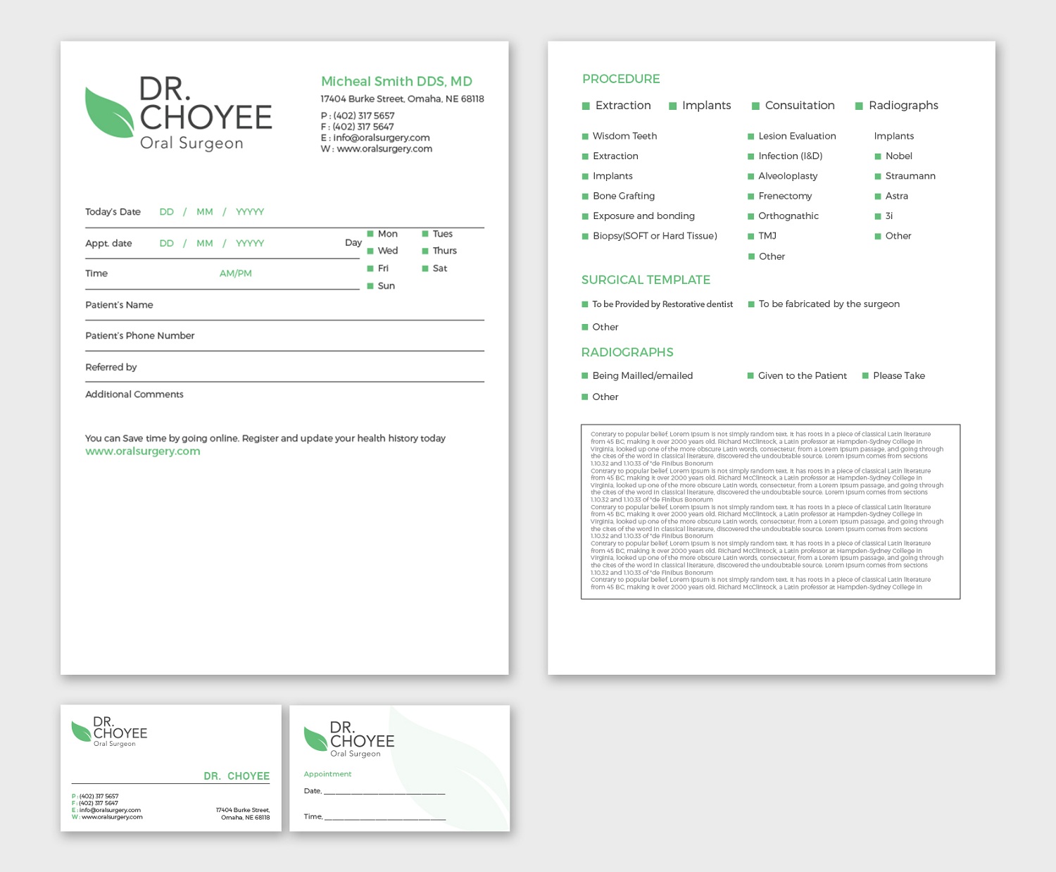 Stationery Design by Tripti Ranjan Gain for Simon K. Choyee, DDS, Inc. | Design #18298086