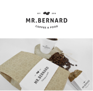 MR BERNARD coffee and food  | Logo Design by ALCD