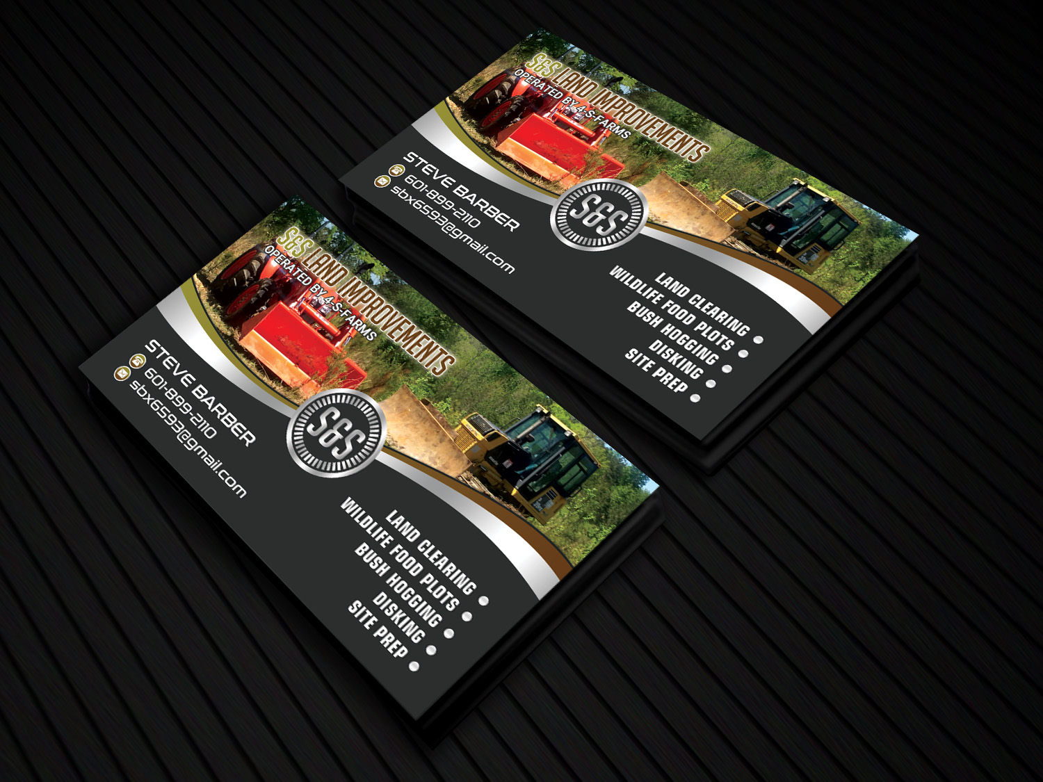 Design de Carte de Visite par Sandaruwan pour S&S Land Improvements | Design #18324296