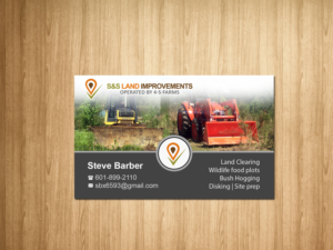 Business Card Design by Creations Box 2015 for S&S Land Improvements | Design: #18310094