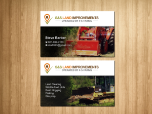 Business Card Design by Creations Box 2015 for S&S Land Improvements | Design: #18310096