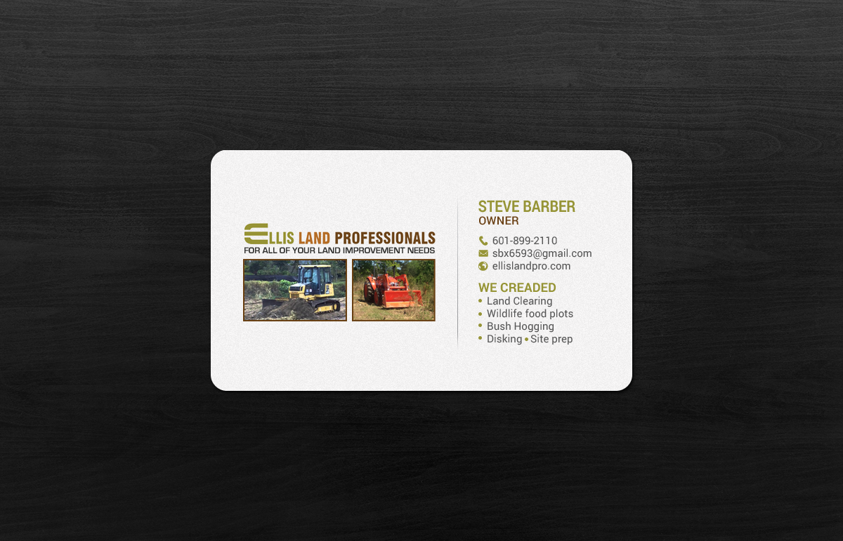 Business Card Design by chandrayaan.creative for S&S Land Improvements | Design #18297652