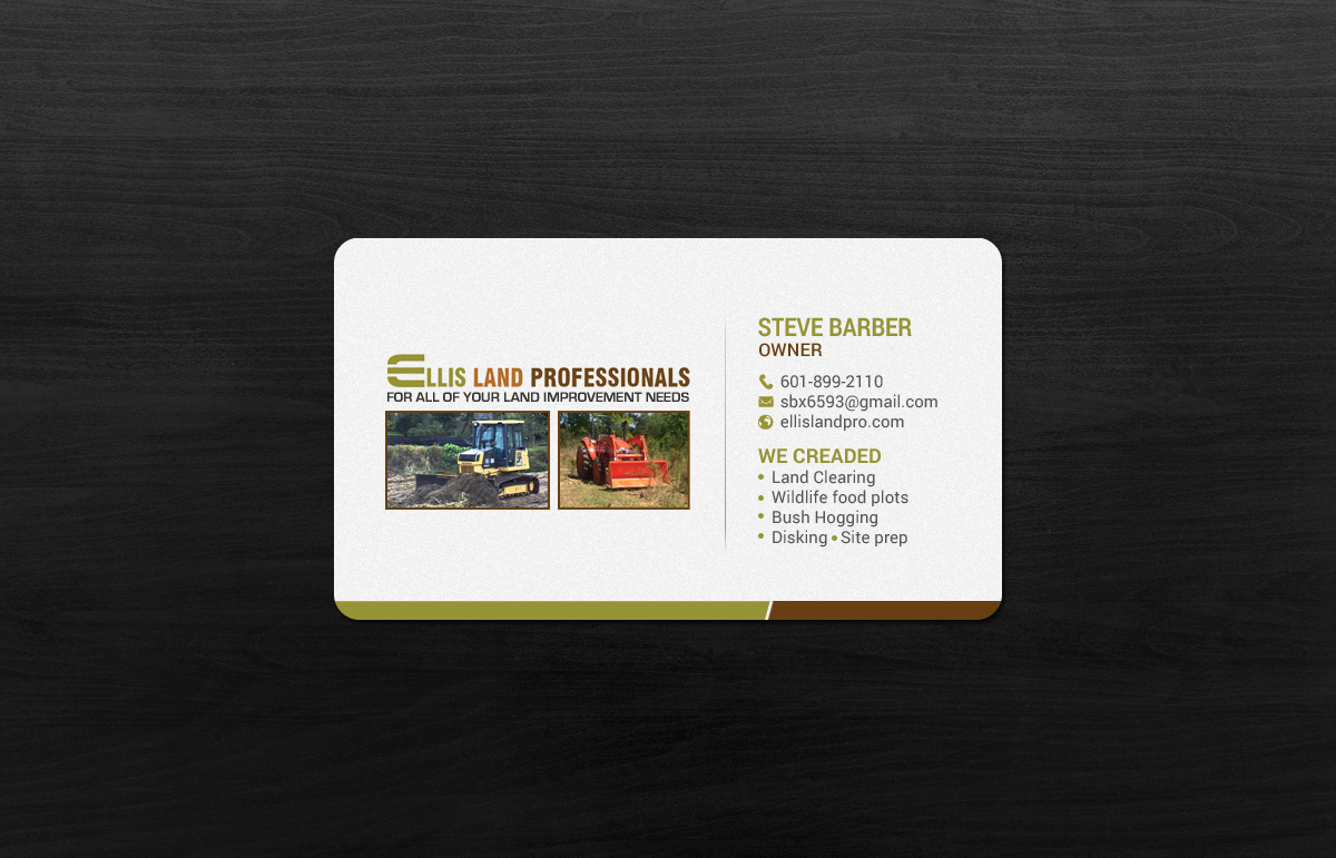 Business Card Design by chandrayaan.creative for S&S Land Improvements | Design #18297653
