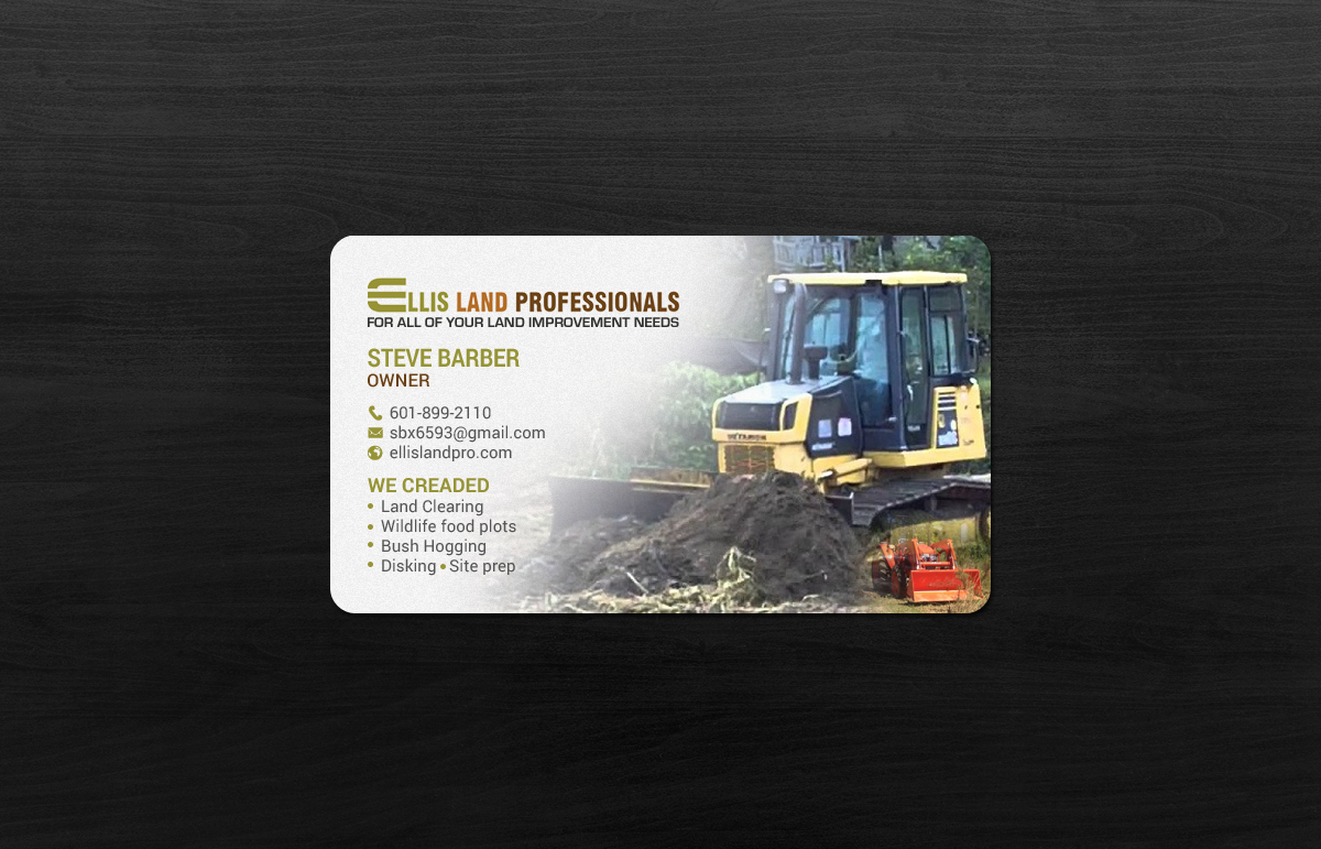 Business Card Design by chandrayaan.creative for S&S Land Improvements | Design #18297654