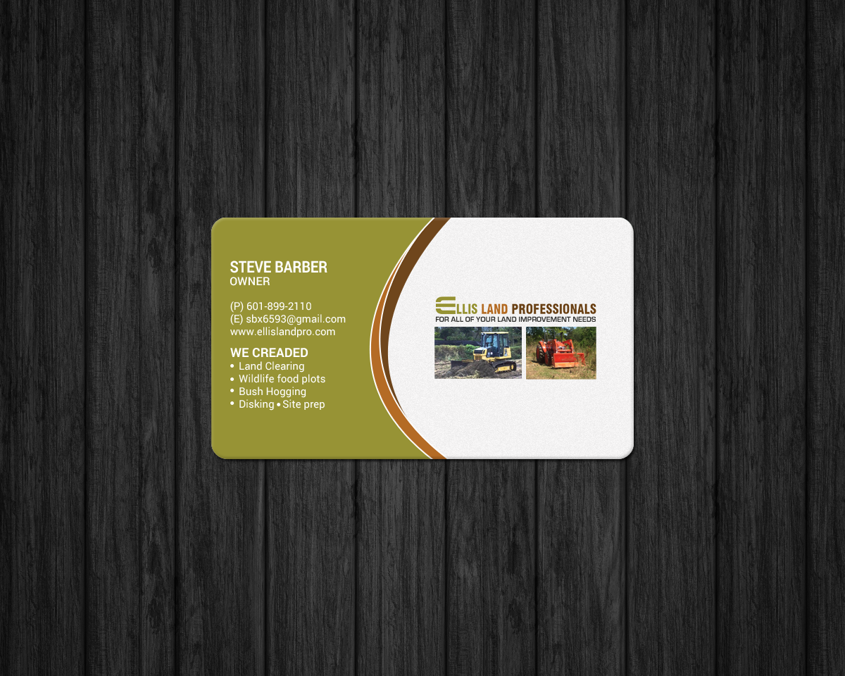 Business Card Design by chandrayaan.creative for S&S Land Improvements | Design #18299708