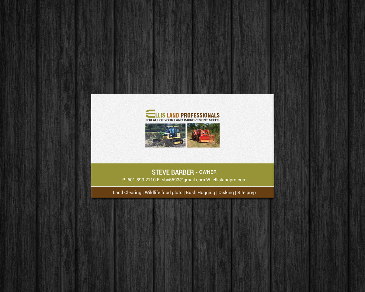 Business Card Design by chandrayaan.creative for S&S Land Improvements | Design #18300067