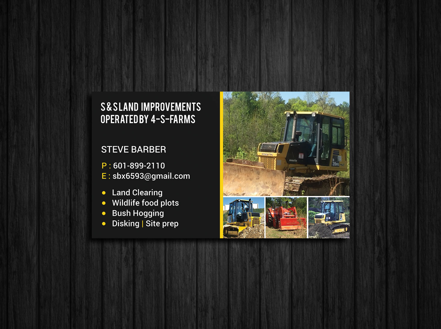 Business Card Design by Tripti Ranjan Gain for S&S Land Improvements | Design #18296008