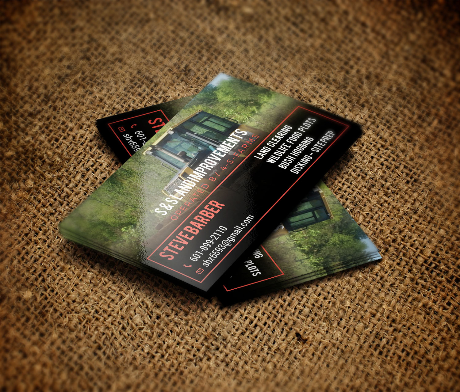 Business Card Design by Tripti Ranjan Gain for S&S Land Improvements | Design #18296251