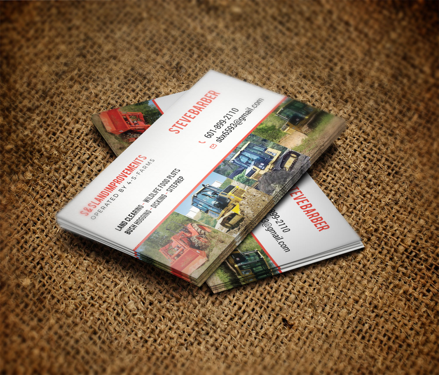 Business Card Design by Tripti Ranjan Gain for S&S Land Improvements | Design #18296254