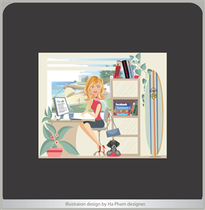Graphic to go at top of webpage | Illustration-Design von Hana