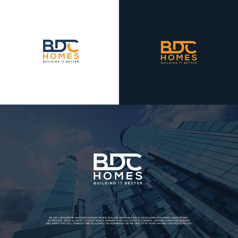 Logo Design by ecorokerz for BDC Homes Limited | Design #18264957