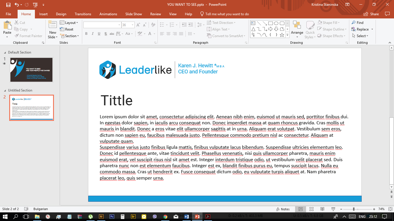 Graphic Design by Kristina Andonoff for Leaderlike Ltd | Design #18286742