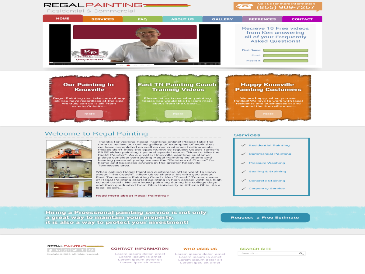 Web Design by 1on1designer for Maverick Web Video | Design #2838471