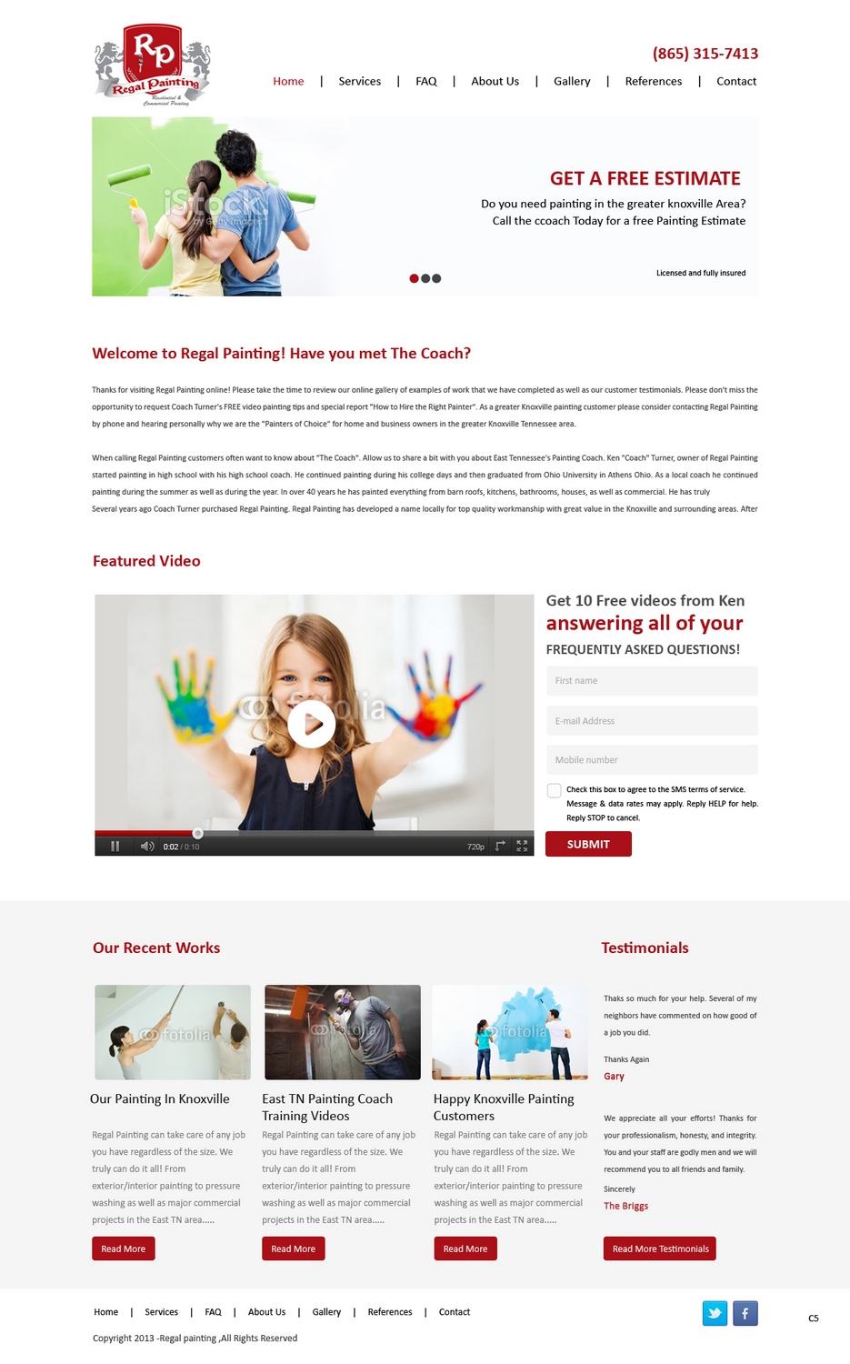 Web Design by pb for Maverick Web Video | Design #2814231