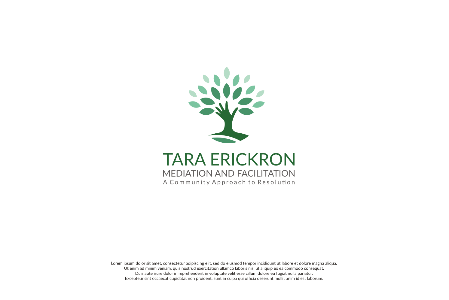 Logo Design by nusdofficial for Tara Erickson Mediation and Facilitation | Design #18416073