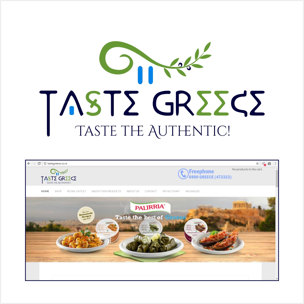 Logo Design by Sergio Medina for Taste Greece food trading Ltd | Design #18356279