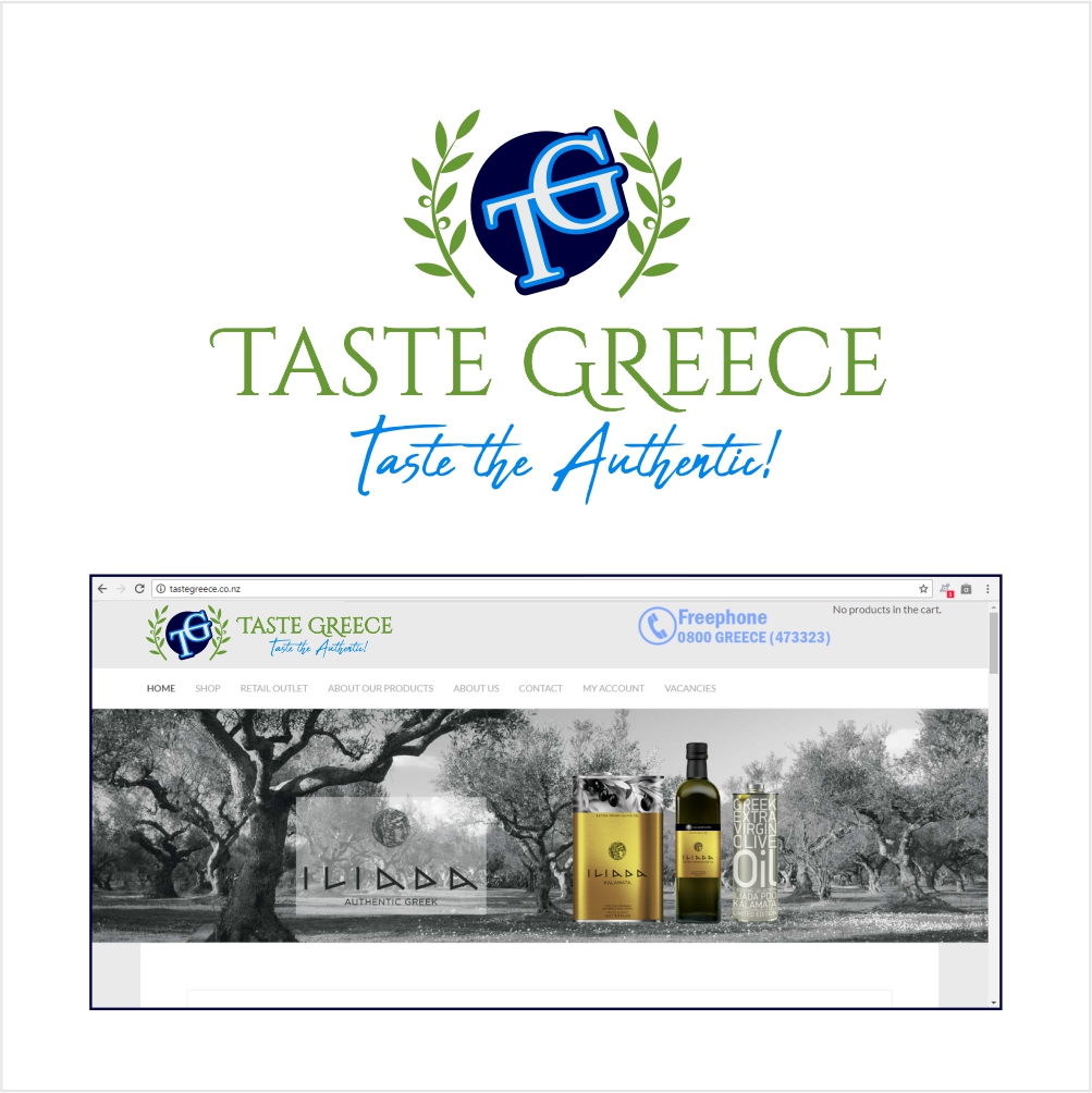 Logo Design by Sergio Medina for Taste Greece food trading Ltd | Design #18356341