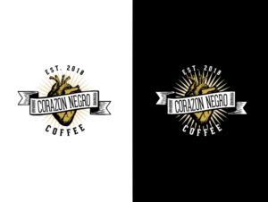 Corazon Negro Coffee  | Diseño de Logo por wonderland