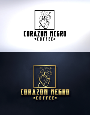 Logo-Design von Marco Rubio für Corazon Negro Coffee | Design: #18315415