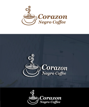 Logo-Design von Isnah Logo für Corazon Negro Coffee | Design: #18281387
