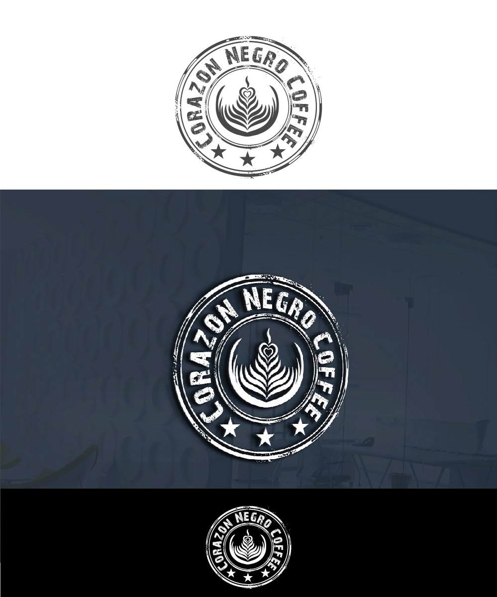 Logo-Design von Isnah Logo für Corazon Negro Coffee | Design #18281388