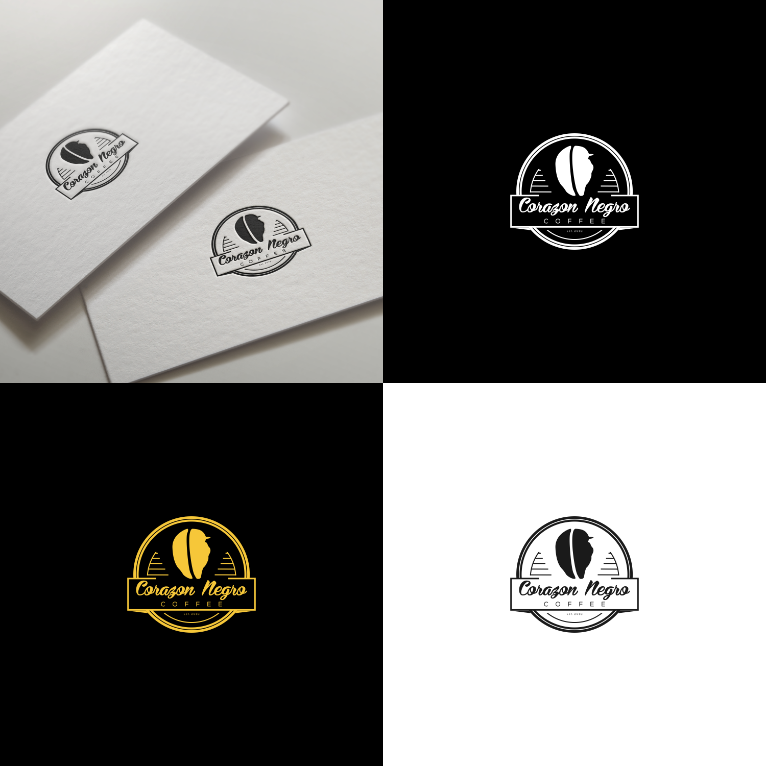 Design de Logo par thedesignmate29 pour Corazon Negro Coffee | Design #18288247