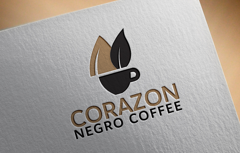 Logo-Design von apple 4 für Corazon Negro Coffee | Design #18286830