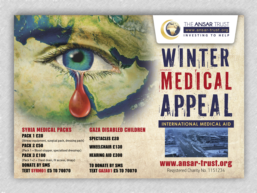 Diseño de Póster por Alaya para Wleed Ul Haq Ltd/ The Ansar Trust Worldwide Charity | Diseño #2798618