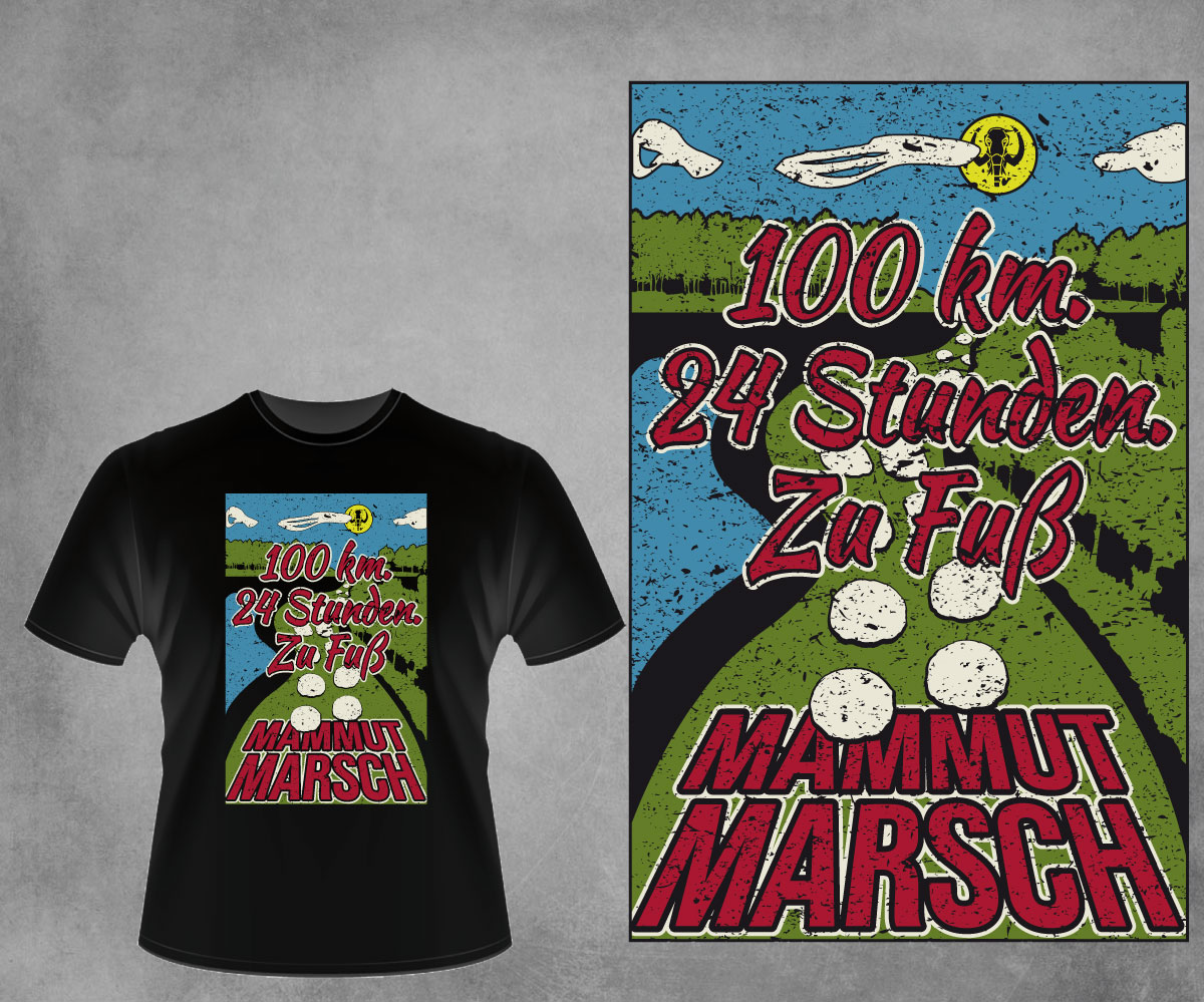 T-shirt Design by SpaGGy for Mammutmarsch | Design #18342068